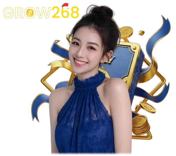 GROW268 หน้าแรกคาสิโนออนไลน์ สล็อตครบวงจร โปรโมชั่นแรง โบนัสแตกง่าย